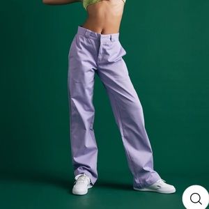 Purple Cotton Pants / size: xs